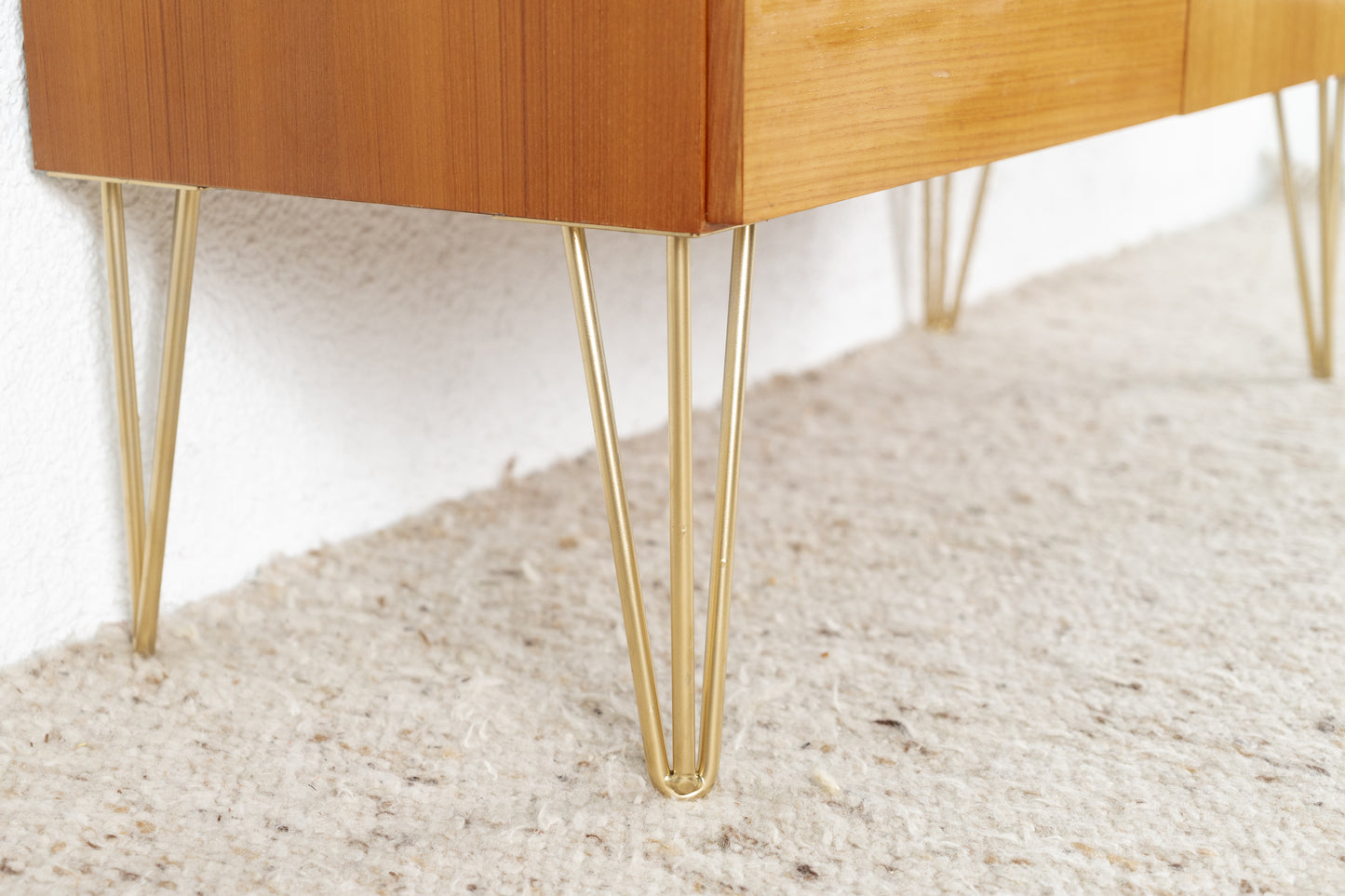 Mid Century Kommode Teak Holz Schubladen Sideboard