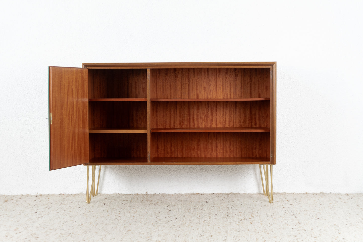 Highboard Sideboard Vintage Holz grün braun