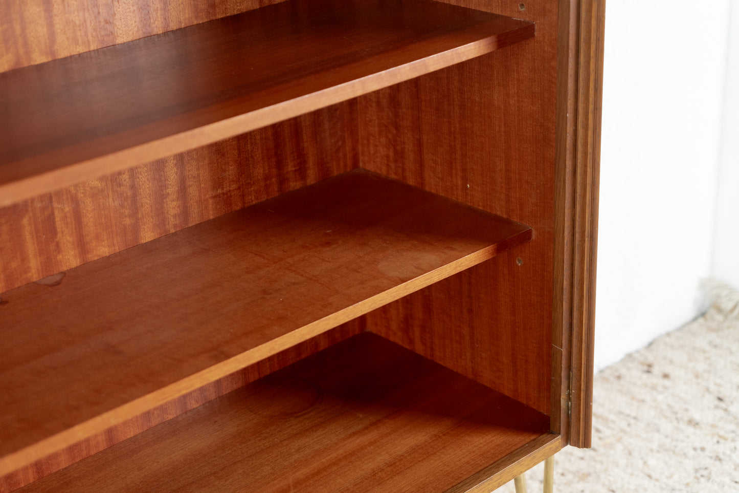 Highboard Sideboard Vintage Holz grün braun