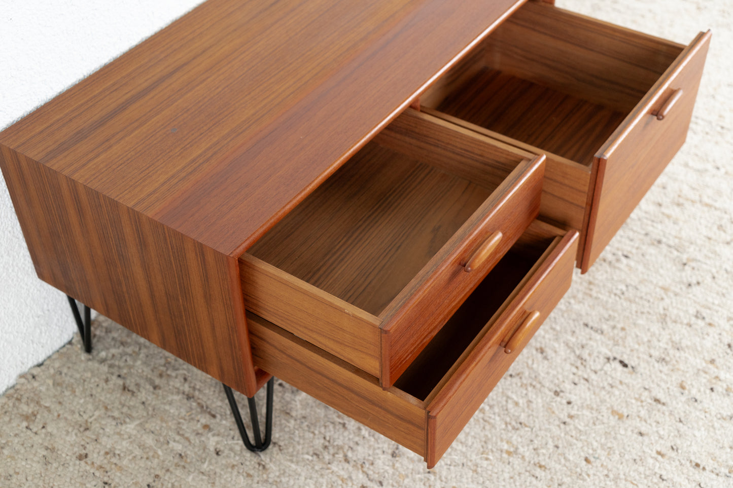 RT Möbel Kommode Teak Holz Sideboard Schubladen Heinrich Riestenpatt