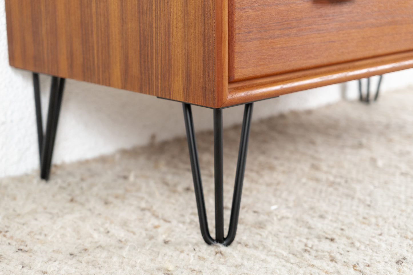 RT Möbel Kommode Teak Holz Sideboard Schubladen Heinrich Riestenpatt