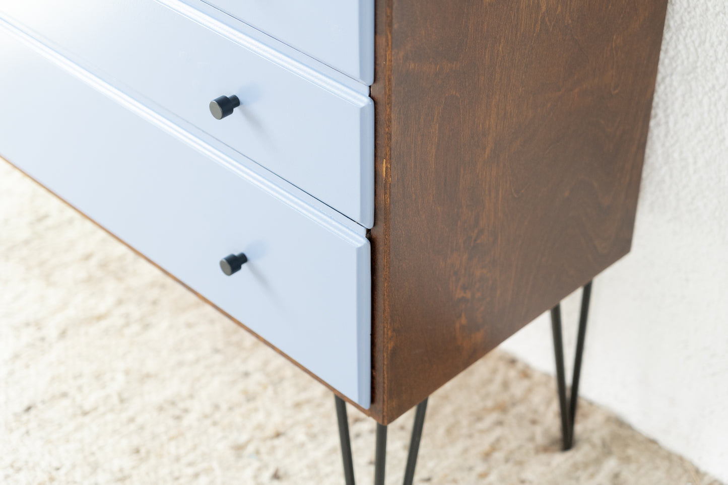Schubladenkommode Vintage Holz Mahagoni