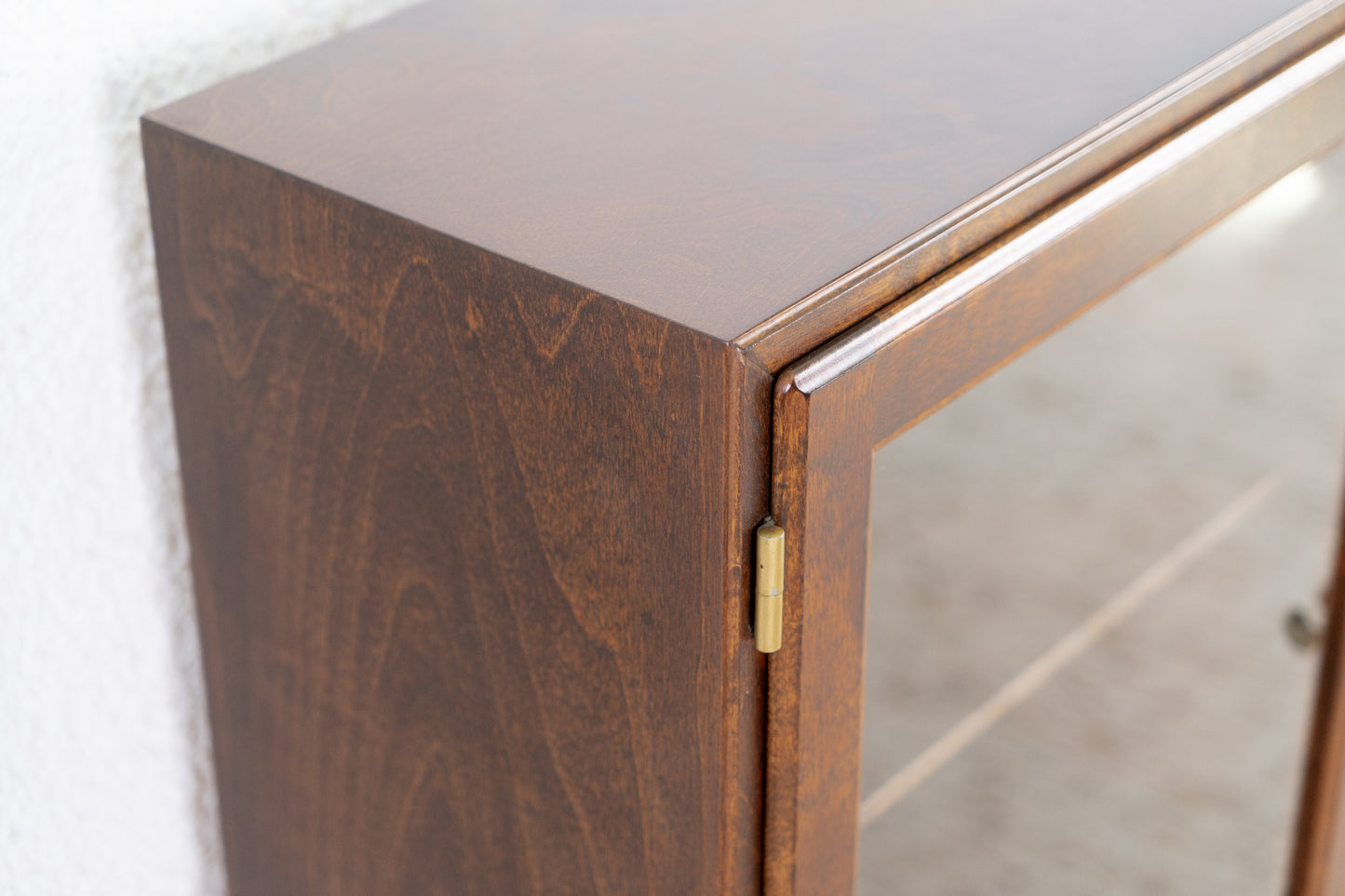 Vintage Vitrine Kommode Holz Mahagoni