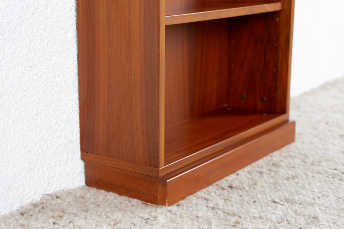 Vintage Bücherregal PrielForm Nussbaum Holz Flach Hoch