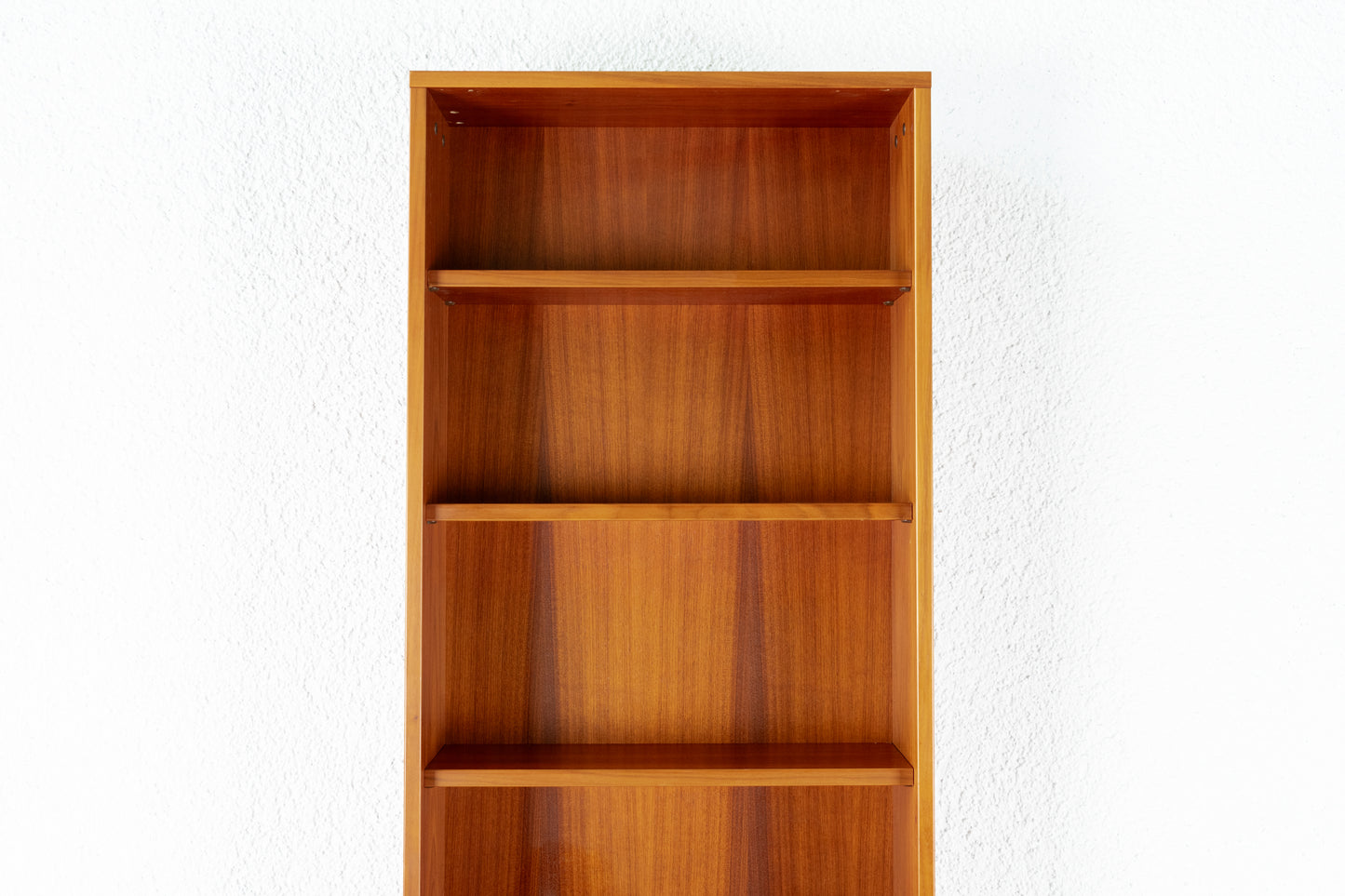 Vintage Bücherregal PrielForm Nussbaum Holz Flach Hoch