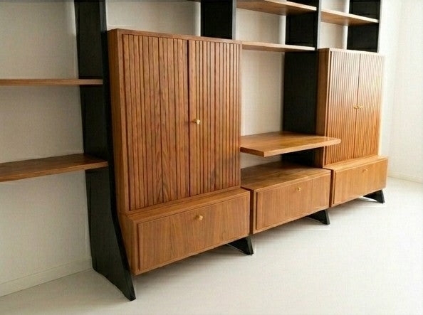 IDEE MÖBEL Erich Stratmann Regalsystem Teak Mid Century Wandregal 60er