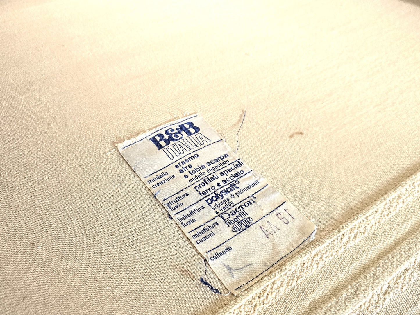 B&B ITALIA SOFA couch modular beige ecksofa erasmo Afra Tobia Scarpa