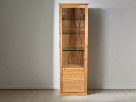 BUCHENHOLZ VITRINE vitrinenschrank holz buche schrank kommode vollholz