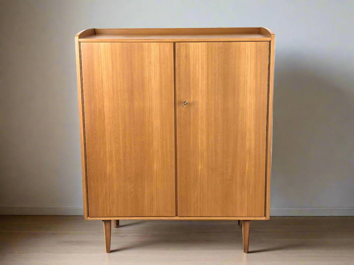 VINTAGE KOMMODE rüster holz kleider schrank 1960er retro ddr ablage