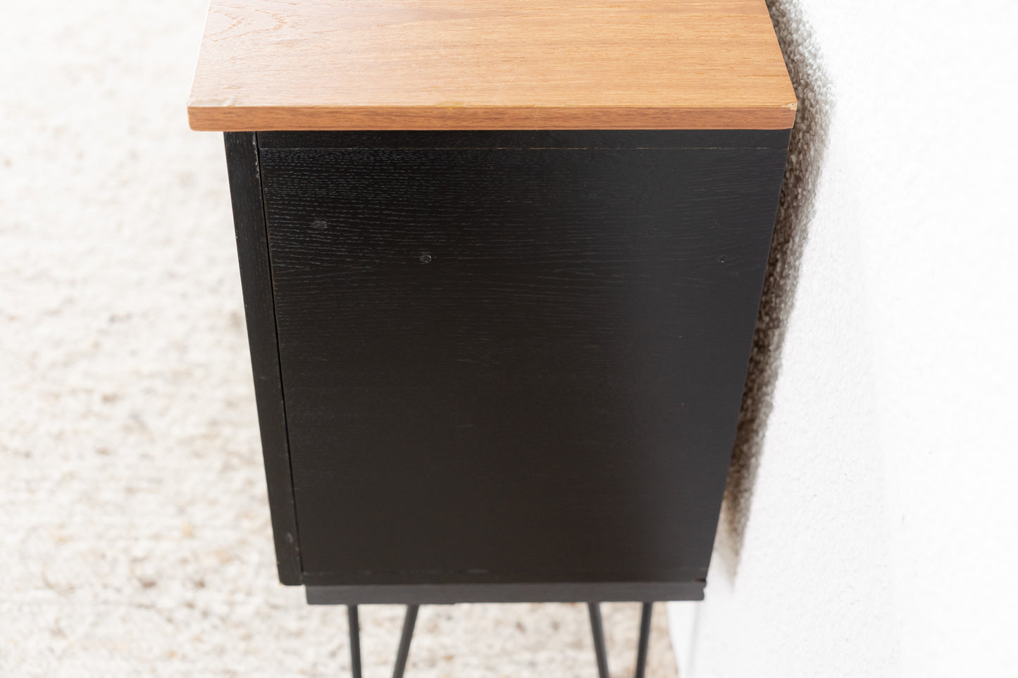 Sideboard Kommode Schwarz Holz Vintage Minibar