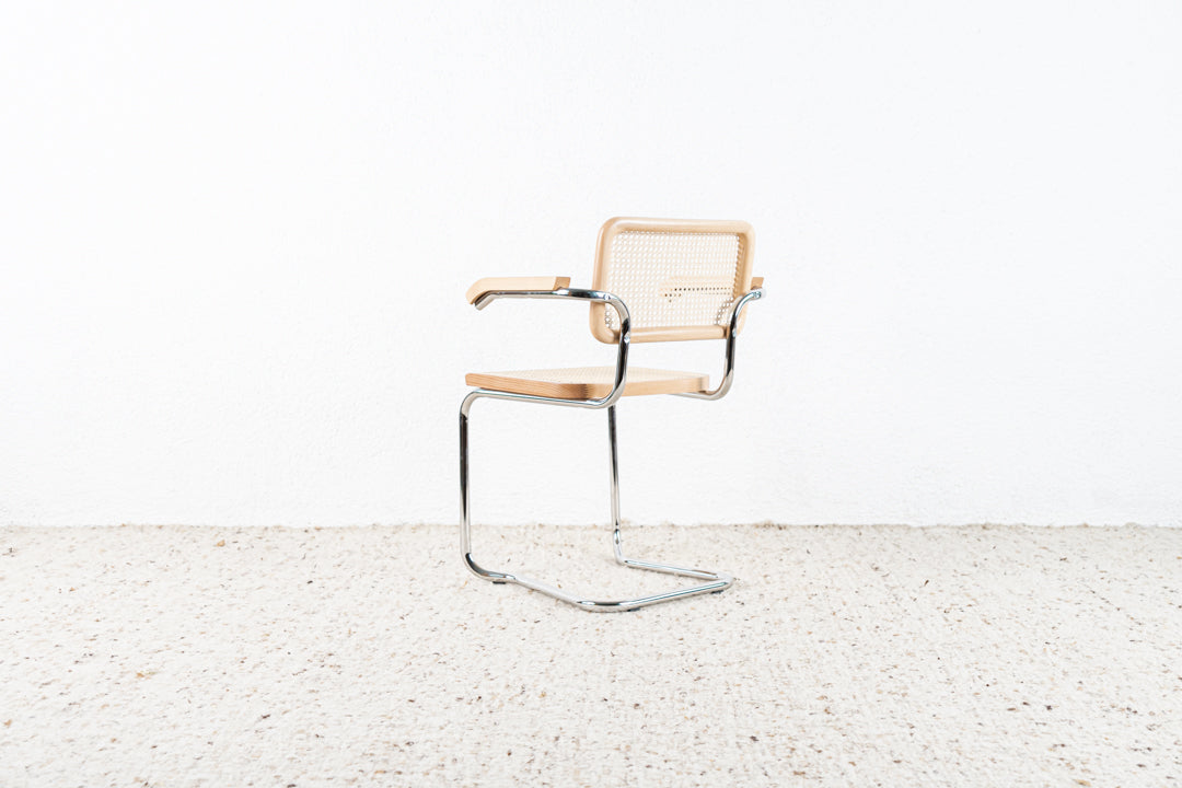 2er Set Freischwinger Armlehnen Stuhl