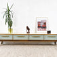 MID CENTURY LOWBOARD Tv Sideboard Nuss Holz vintage Kommode Schubladen