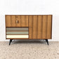 TEAK KOMMODE Sideboard Holz Tv Vintage 60er Schubladen midcentury