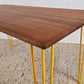 TEAK TISCH gelb Esstisch Schreibtisch Holz vintage esszimmer küche tisch 1960s