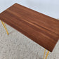 TEAK TISCH gelb Esstisch Schreibtisch Holz vintage esszimmer küche tisch 1960s