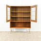 VINTAGE VITRINE Kommode Schrank Holz Tv Regal Küche GERO gold 60s