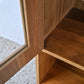 VINTAGE VITRINE Kommode Schrank Holz Tv Regal Küche GERO gold 60s