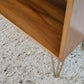 VINTAGE VITRINE Kommode Schrank Holz Tv Regal Küche GERO gold 60s