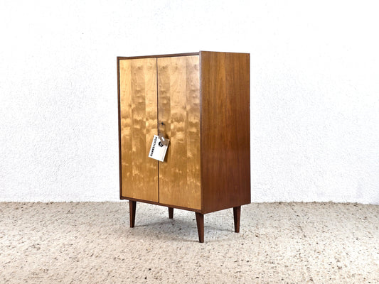 1960er KOMMODE Kleider Schrank Teak Ahorn Holz vintage midcentury