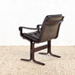 SIESTA SESSEL vintage westnofa Ingmar Relling palisander holz leder schwarzmidcentury norway Stuhl Büro Esstisch