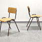 INDUSTRIAL STUHL 1von50 vintage stapelbar cafe patina esstisch