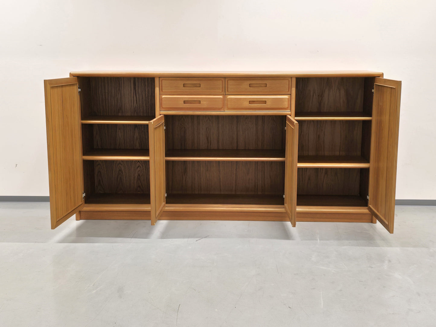 DYRLUND TEAK HIGHBOARD sideboard schrank kommode 60s Holz Vintage