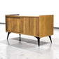 MID CENTURY SIDEBOARD nuss holz vintage kommode lowboard schiebetüren