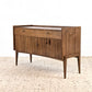MID CENTURY SIDEBOARD nuss holz 1950er vintage kommode tv board low