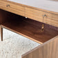 MID CENTURY SIDEBOARD nuss holz 1950er vintage kommode tv board low