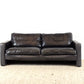 COR CONSETA COUCH Leder Sofa Schwarz vintage Patina Sessel Garnitur