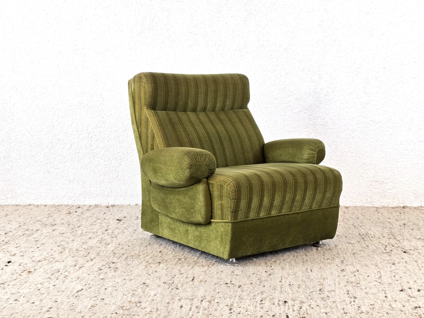 MID CENTURY SESSEL stuhl grün stoff armchair sofa ddr couch vintage retro