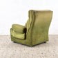 MID CENTURY SESSEL stuhl grün stoff armchair sofa ddr couch vintage retro