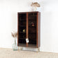 WK MÖBEL VITRINE PALISANDER holz vintage regal schrank bücher küche