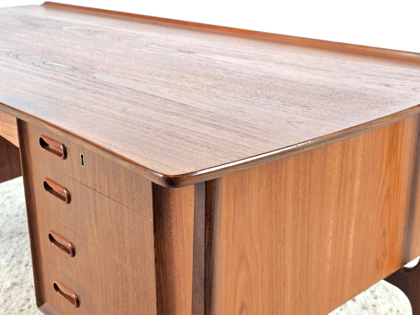 HP HANSEN SCHREIBTISCH teak holz büro tisch designer svend aaege madsen dänemark