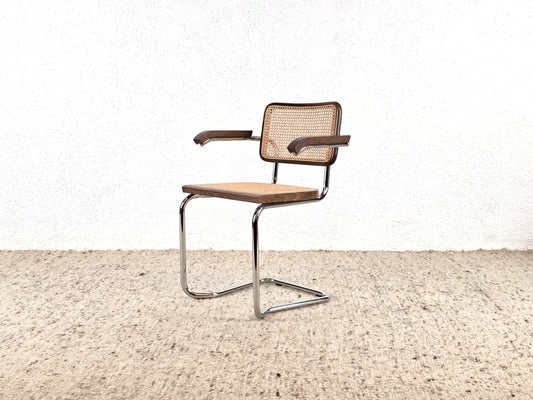 MID CENTURY FREISCHWINGER marcel breuer design holz geflecht stuhl esszimmer esstisch büro