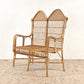 1960ER RATTAN SITZBANK sofa sessel vintage stuhl sitzbank esszimmer couch boho designer