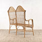 1960ER RATTAN SITZBANK sofa sessel vintage stuhl sitzbank esszimmer couch boho designer