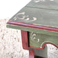 VOGLAUER HOCKER handbemalt Schemel Bänkchen Anno 1800 altgrün Sitzbank Landhaus Bauernmöbel