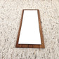 TEAK SPIEGEL wandspiegel vintage mid cenutry danish 1960s geschliefenes glas