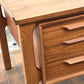 VINTAGE TEAK SCHREIBTISCH holz tisch büro mid century retro dänish denmark