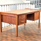 VINTAGE TEAK SCHREIBTISCH holz tisch büro mid century retro dänish denmark
