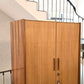 VINTAGE KLEIDERSCHRANK  holz schrank mid century 1960s retro kommode nuss rüster