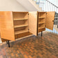 MID CENTURY SIDEBOARD nuss holz schrank highboard vintage retro kommode