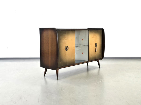 VINTAGE SIDEBOARD midcentury kommode mini bar platten wohnzimmer musik