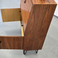 VINTAGE SEKRETÄR kommode schreibtisch holz nussbaum 60s retro midcentury