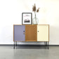 MID CENTURY SIDEBOARD kommode kleider schrank 60s vintage tv hifi highboard
