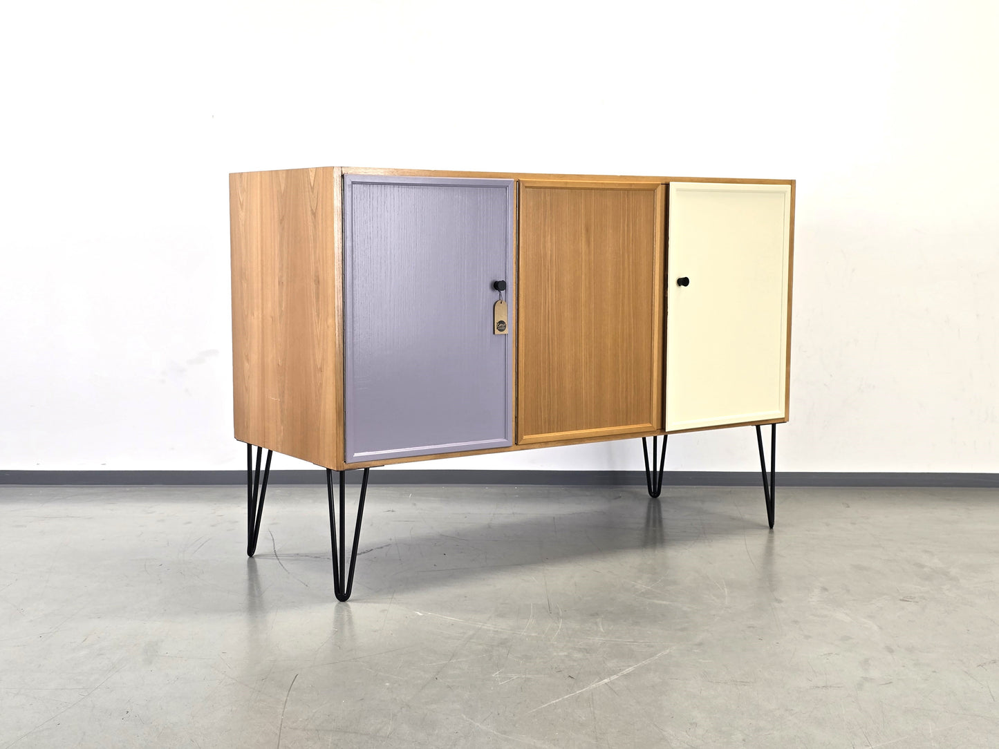 MID CENTURY SIDEBOARD kommode kleider schrank 60s vintage tv hifi highboard
