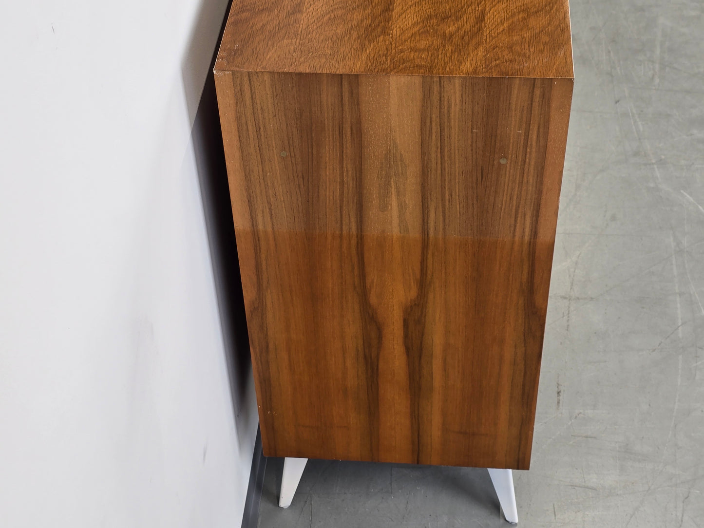 VINTAGE KOMMODE ablage flur schuhregal schuhschrank wohnzimmer bar holz nussbaum