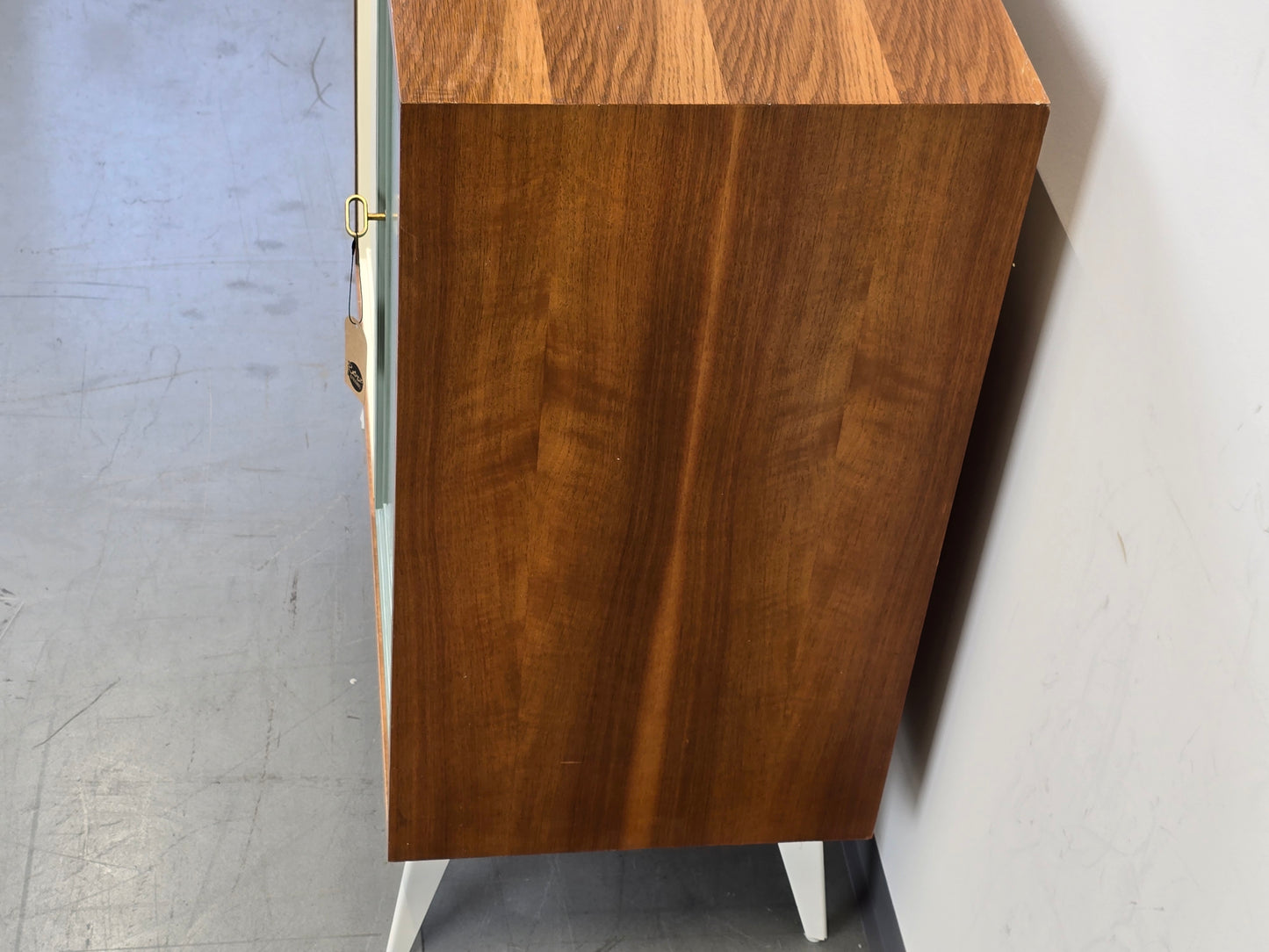 VINTAGE KOMMODE ablage flur schuhregal schuhschrank wohnzimmer bar holz nussbaum