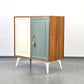 VINTAGE KOMMODE ablage flur schuhregal schuhschrank wohnzimmer bar holz nussbaum